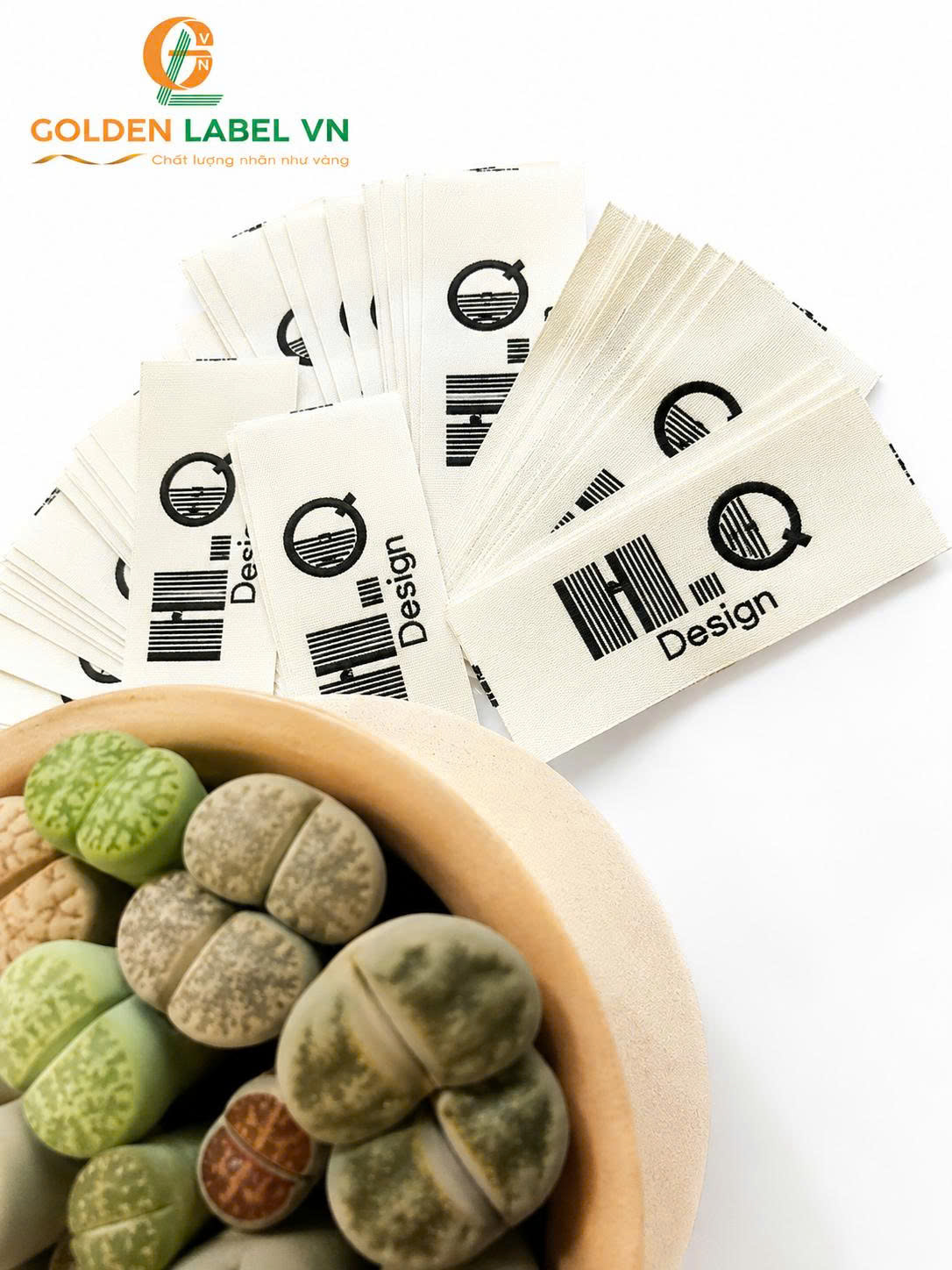 Nhãn mác quần áo in cotton